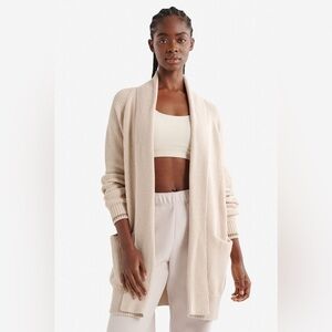 Cozy Cream Open-Front Cardigan